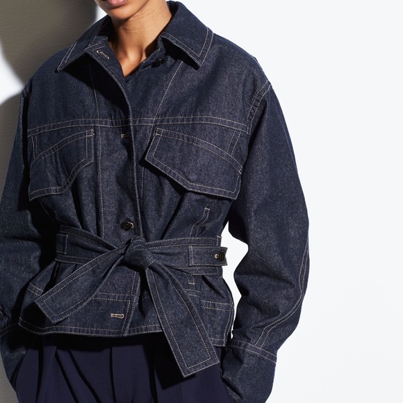 vince denim utility jacket